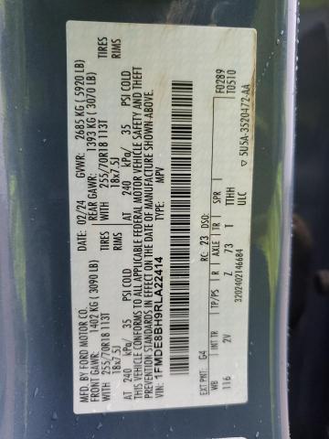 2024 FORD BRONCO OUT 1FMDE8BH9RLA22414