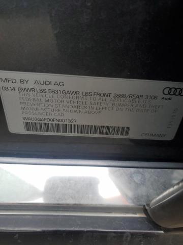 2015 AUDI A8 L QUATT WAU3GAFD0FN001327