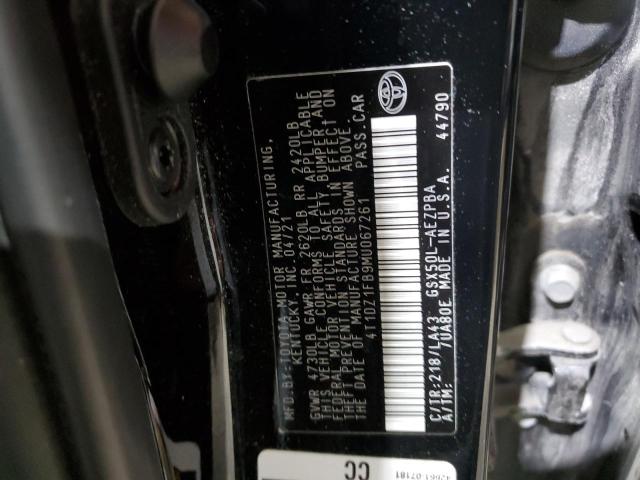 2021 TOYOTA AVALON LIM 4T1DZ1FB9MU067261