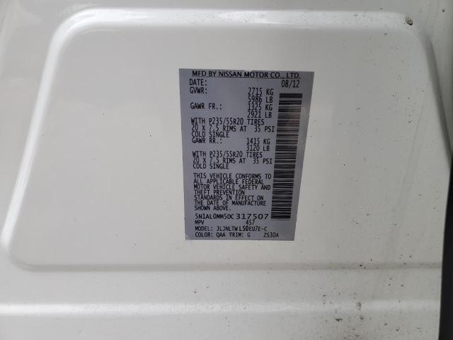 2013 INFINITI JX35 - 5N1AL0MM5DC317507