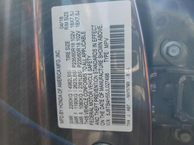 2018 ACURA RDX TECHNO - 5J8TB4H55JL027498