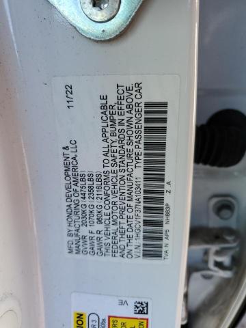 2022 HONDA ACCORD SPO - 1HGCV1F37NA103411