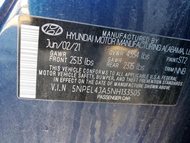 2022 HYUNDAI SONATA SEL - 5NPEL4JA5NH133505