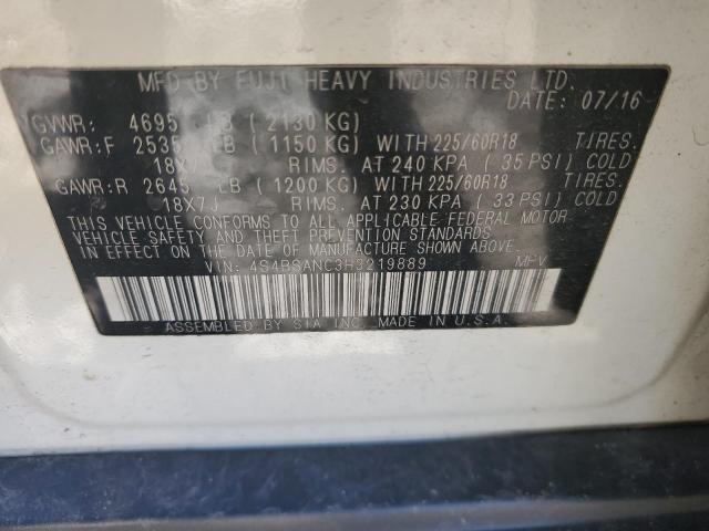 2017 SUBARU OUTBACK 2. - 4S4BSANC3H3219889