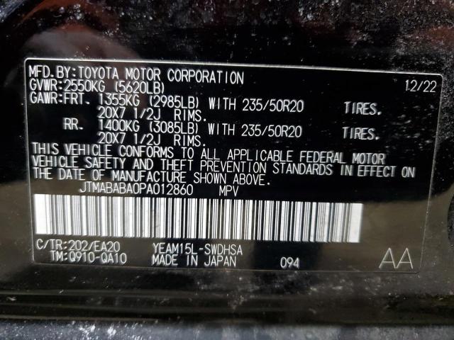 2023 SUBARU SOLTERRA P JTMABABA0PA012860