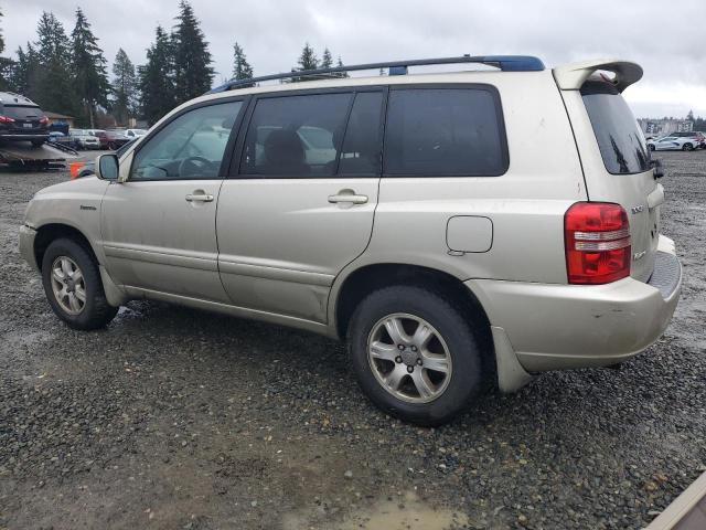 TOYOTA HIGHLANDER 2001 gold  gas JTEGF21A410007157 photo #3