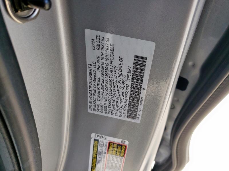 2024 HONDA ODYSSEY EL - 5FNRL6H91RB051042