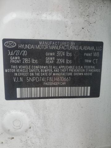 2020 HYUNDAI ELANTRA SE - 5NPD74LF8LH610661