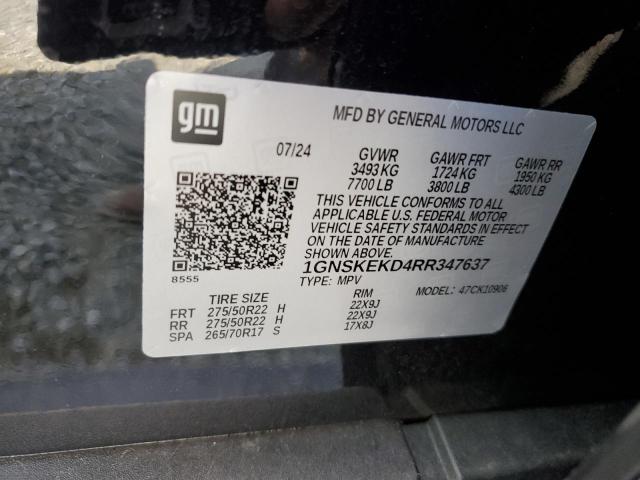 2024 CHEVROLET SUBURBAN K 1GNSKEKD4RR347637