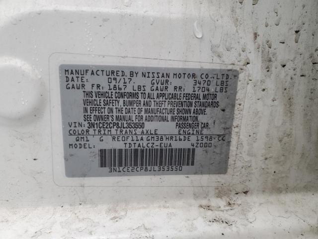 2018 NISSAN VERSA NOTE 3N1CE2CP8JL353550