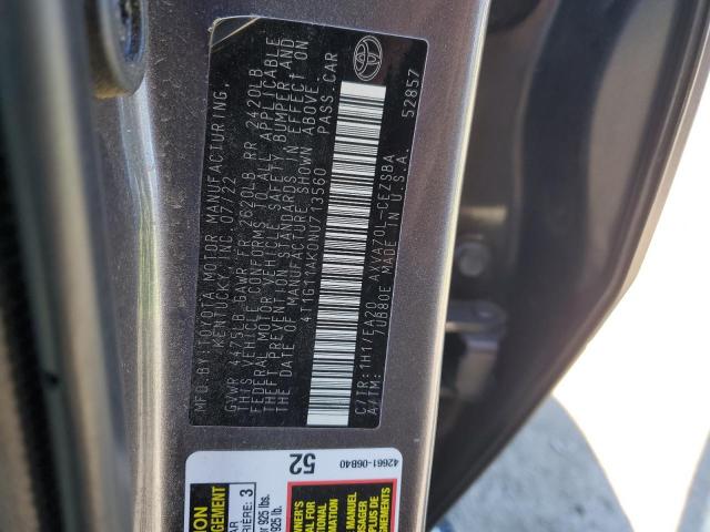 2022 TOYOTA CAMRY SE - 4T1G11AK0NU713560