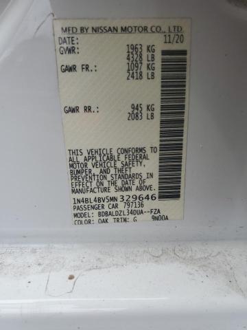 2021 NISSAN ALTIMA S - 1N4BL4BV5MN329646