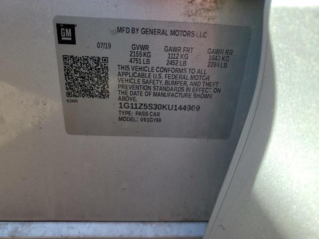 2019 CHEVROLET IMPALA LT - 1G11Z5S30KU144909