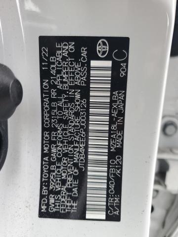 2023 TOYOTA COROLLA LE - JTDB4MEE6PJ003126