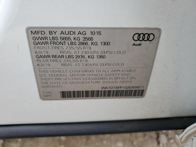 2016 AUDI Q5 PREMIUM - WA1D7AFP1GA069611