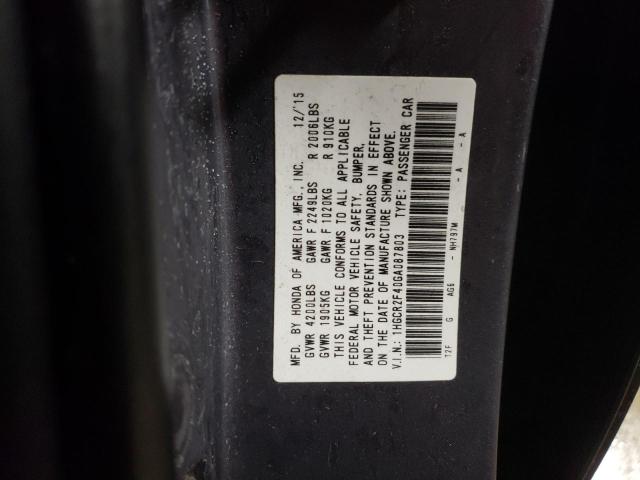 2016 HONDA ACCORD LX - 1HGCR2F40GA087803