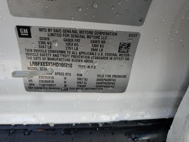 2017 BUICK ENVISION P - LRBFXESX5HD166210