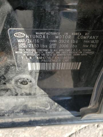 2017 HYUNDAI ELANTRA SE - KMHD74LFXHU146989