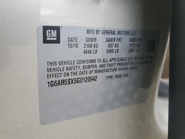 2016 CADILLAC CTS LUXURY - 1G6AR5SX5G0120942