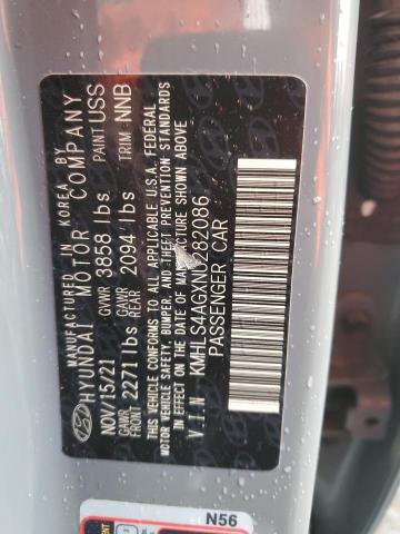 2022 HYUNDAI ELANTRA SE - KMHLS4AGXNU282086