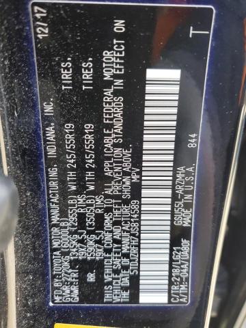 2018 TOYOTA HIGHLANDER - 5TDJZRFH7JS814589