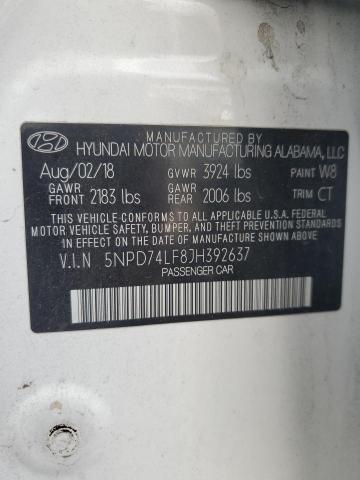 2018 HYUNDAI ELANTRA SE - 5NPD74LF8JH392637
