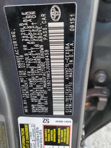 2018 TOYOTA CAMRY HYBR 4T1B21HK5JU006459