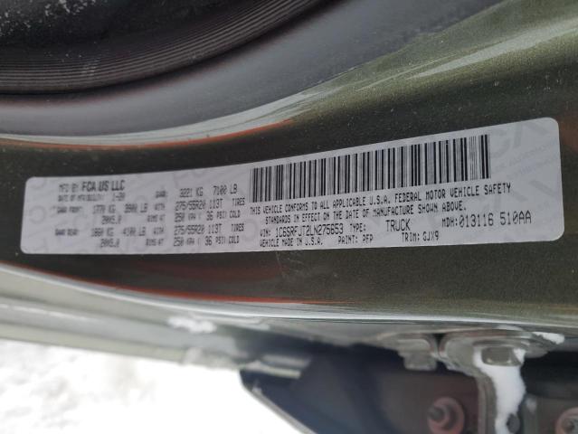 2020 RAM 1500 LARAM - 1C6SRFJT2LN275653