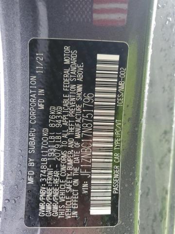 2022 TOYOTA GR 86 JF1ZNBC17N8751796