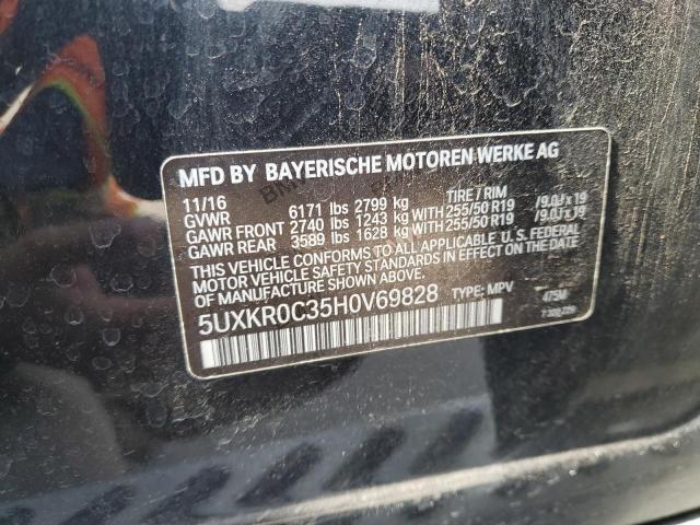 2017 BMW X5 XDRIVE3 5UXKR0C35H0V69828