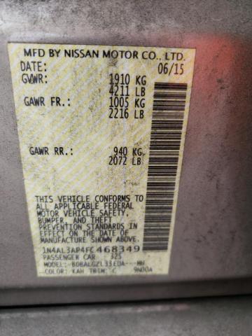 2015 NISSAN ALTIMA 2.5 - 1N4AL3AP4FC468349