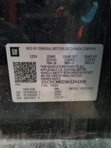 2019 CHEVROLET SILVERADO - 2GCRCMEC5K1244369