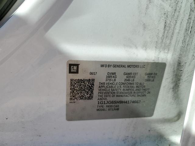 2017 CHEVROLET SONIC 1G1JG6SH9H4174667