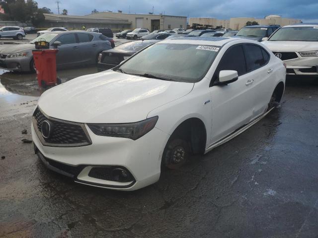 ACURA TLX TECH+A 2018 white  gas 19UUB2F60JA008468 photo #1