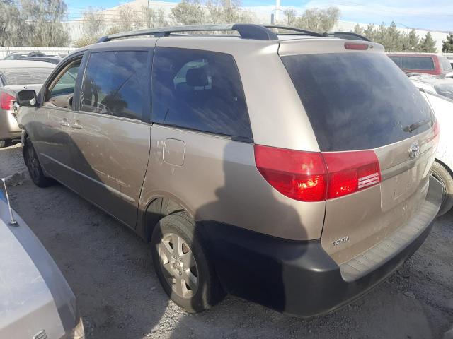 TOYOTA SIENNA CE 2004 gold sports v gas 5TDZA23C04S038854 photo #3