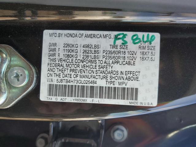2016 ACURA RDX ADVANC 5J8TB4H73GL025484