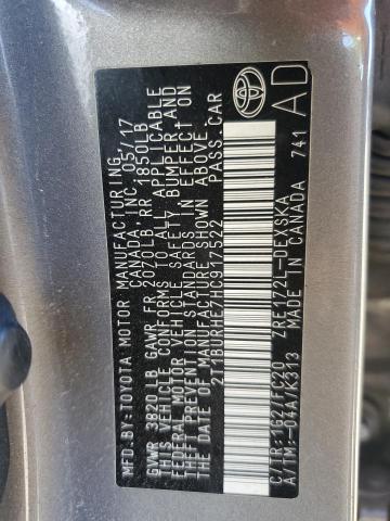 2017 TOYOTA COROLLA L - 2T1BURHE7HC917522