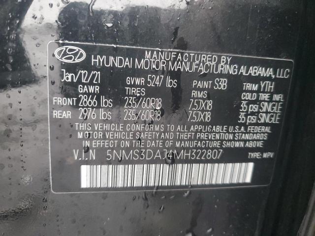 2021 HYUNDAI SANTA FE S - 5NMS3DAJ4MH322807