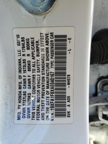 2010 HONDA CIVIC EX - 19XFA1F8XAE040167