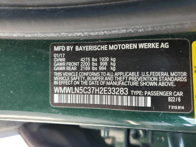 2017 MINI COOPER CLU - WMWLN5C37H2E33283