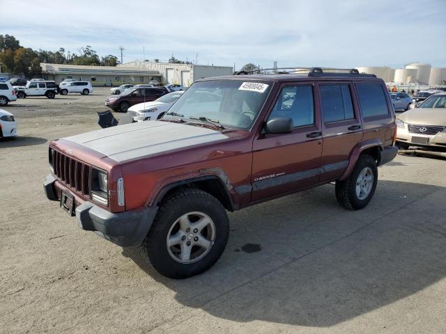 JEEP CHEROKEE S 2000 burgundy  gas 1J4FF48S9YL132166 photo #1