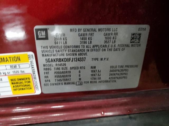 2015 BUICK ENCLAVE - 5GAKRBKD8FJ124337