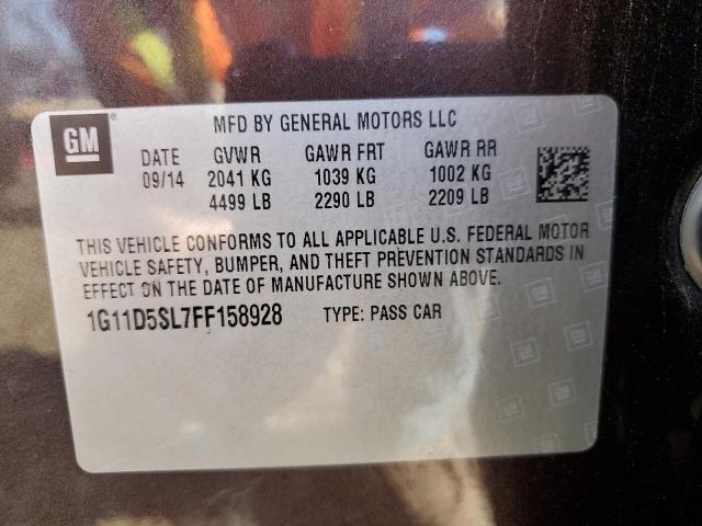 2015 CHEVROLET MALIBU 2LT 1G11D5SL7FF158928