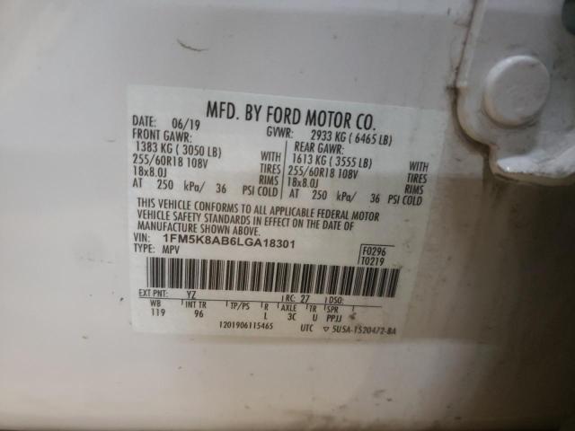 2020 FORD EXPLORER P - 1FM5K8AB6LGA18301