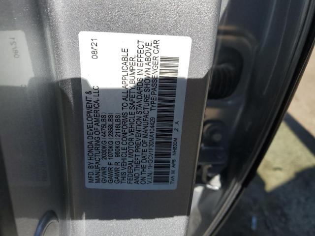 2021 HONDA ACCORD SPO - 1HGCV1F30MA104429