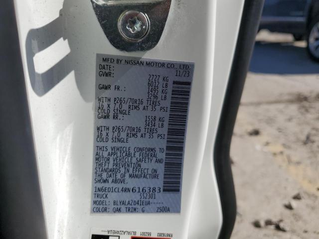 2024 NISSAN FRONTIER S - 1N6ED1CL4RN616383