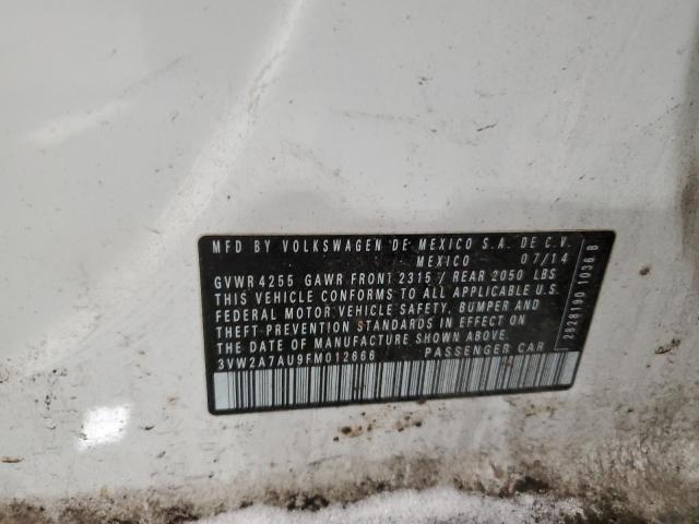 2015 VOLKSWAGEN GOLF TDI 3VW2A7AU9FM012666