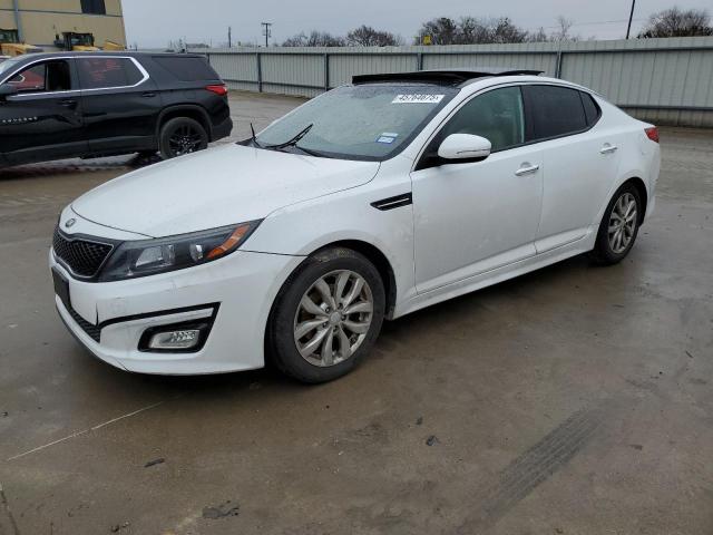 KIA OPTIMA EX 2015 white sedan 4d gas 5XXGN4A7XFG432508 photo #1