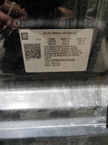 2018 CHEVROLET SONIC LT - 1G1JD5SH2J4125299