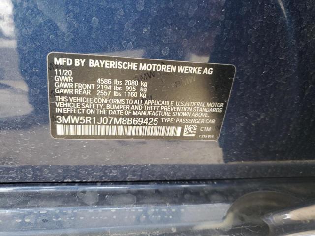 2021 BMW 330I - 3MW5R1J07M8B69425